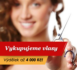 Banner Vykupujeme vlasy - výdělek až 4 000 Kč